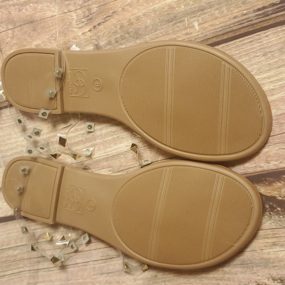 Studded sandels clear size 8 - Picture 5 of 6
